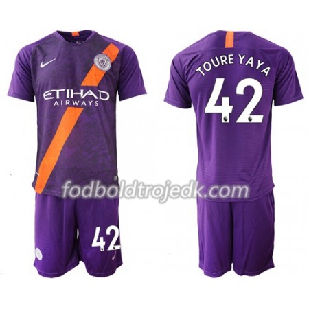 Manchester City Toure Yaya 42 Børn Tredje 2018/19 - Fodboldtrøjer(S/S) Manchester City Toure Yaya 42 Børn Tredje 2018/19 - Fodboldtrøjer(S/S)